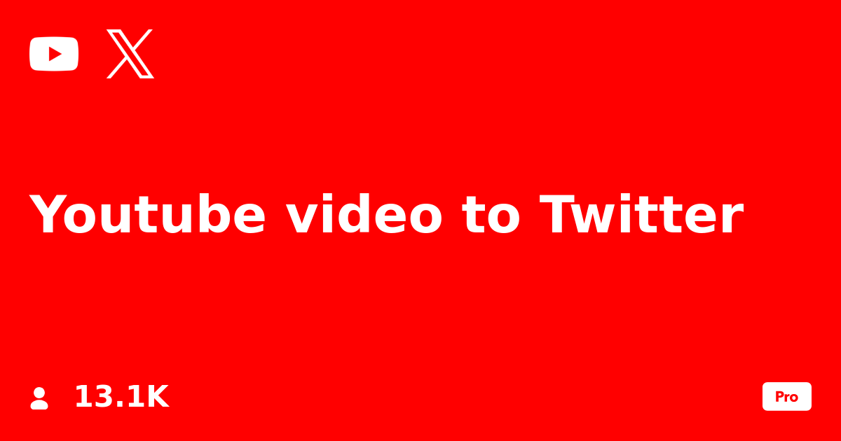 Youtube video to Twitter IFTTT