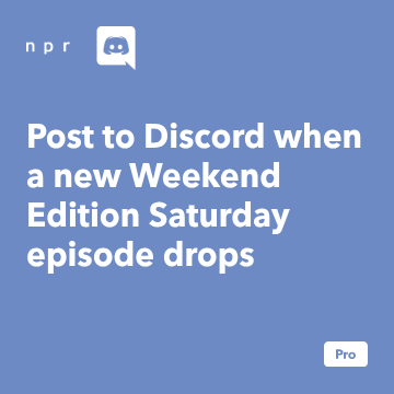 Post message to Discord when there is a new episode for the "Weekend