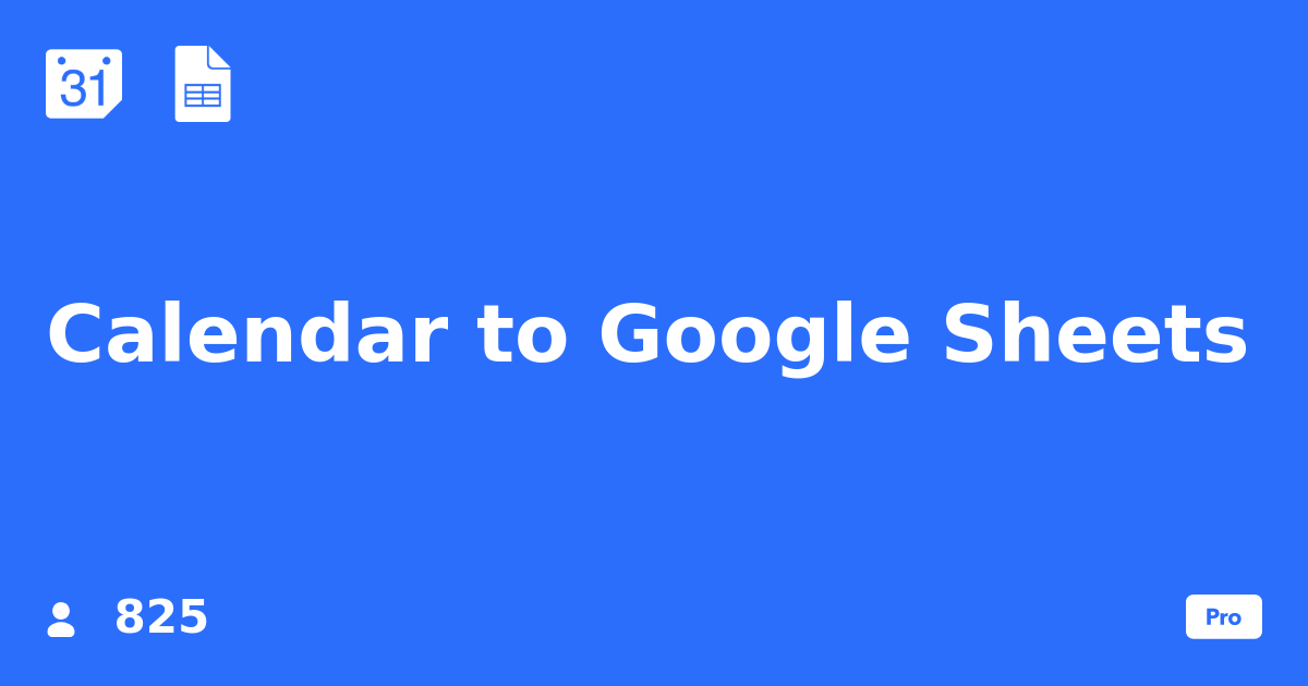 Calendar to Google Sheets IFTTT